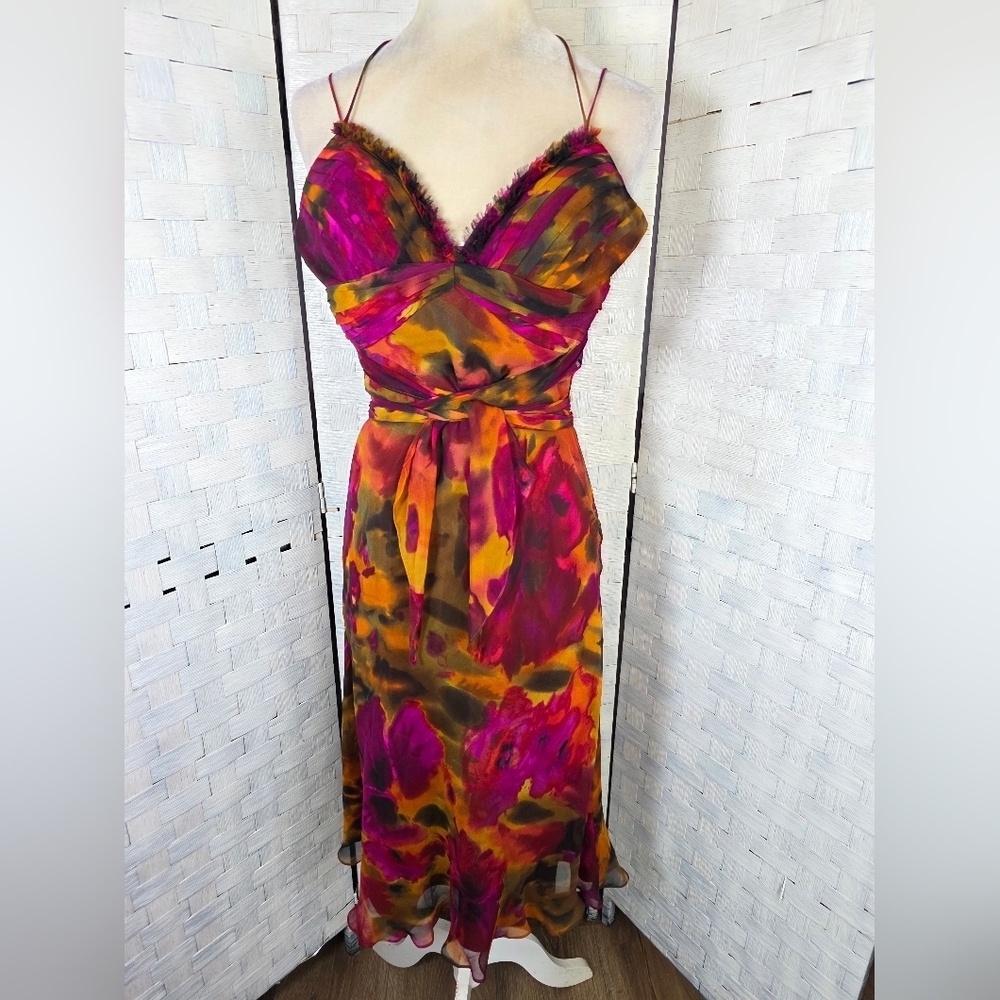 Vntg. CACHE Midi Sundress - Picture 6 of 11